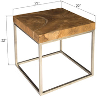 Phillips Collection Teak Puzzle Side Table, Large