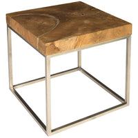 Phillips Collection Teak Puzzle Side Table, Large