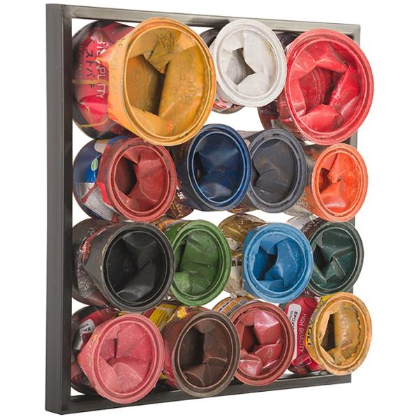 Phillips Collection Paint Can Small Square Wall Art, Assorted Colors