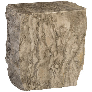Phillips Collection Marble Stool - Gray