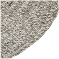 Jaipur Idriss Tenby Solid Gray White Round IDS02 Area Rug