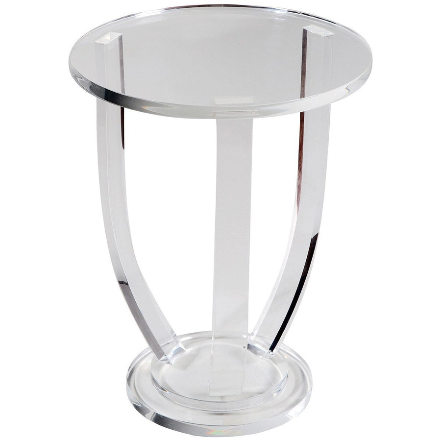 Interlude Home Lila Clear Side Table
