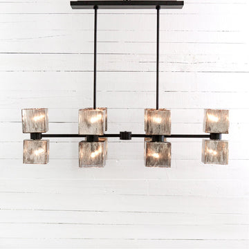 Four Hands Hutton Ava Linear Chandelier - Antiqued Iron