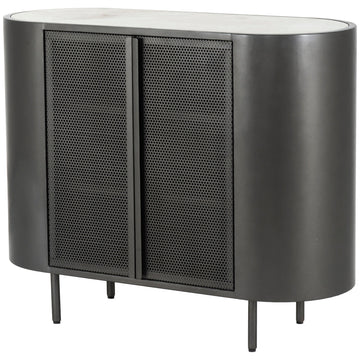 Four Hands Rockwell Libby Small Cabinet - Gunmetal