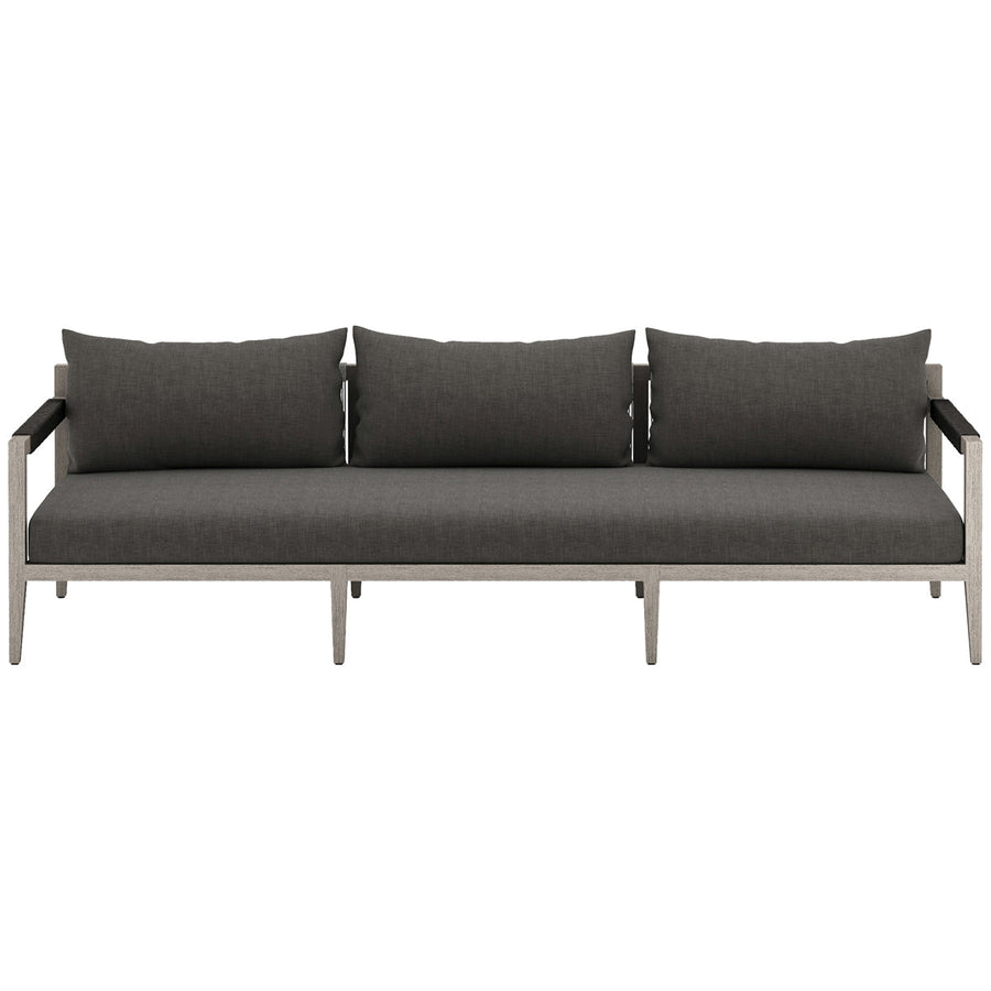 Four Hands Solano Sherwood Outdoor Sofa, Washed Brown