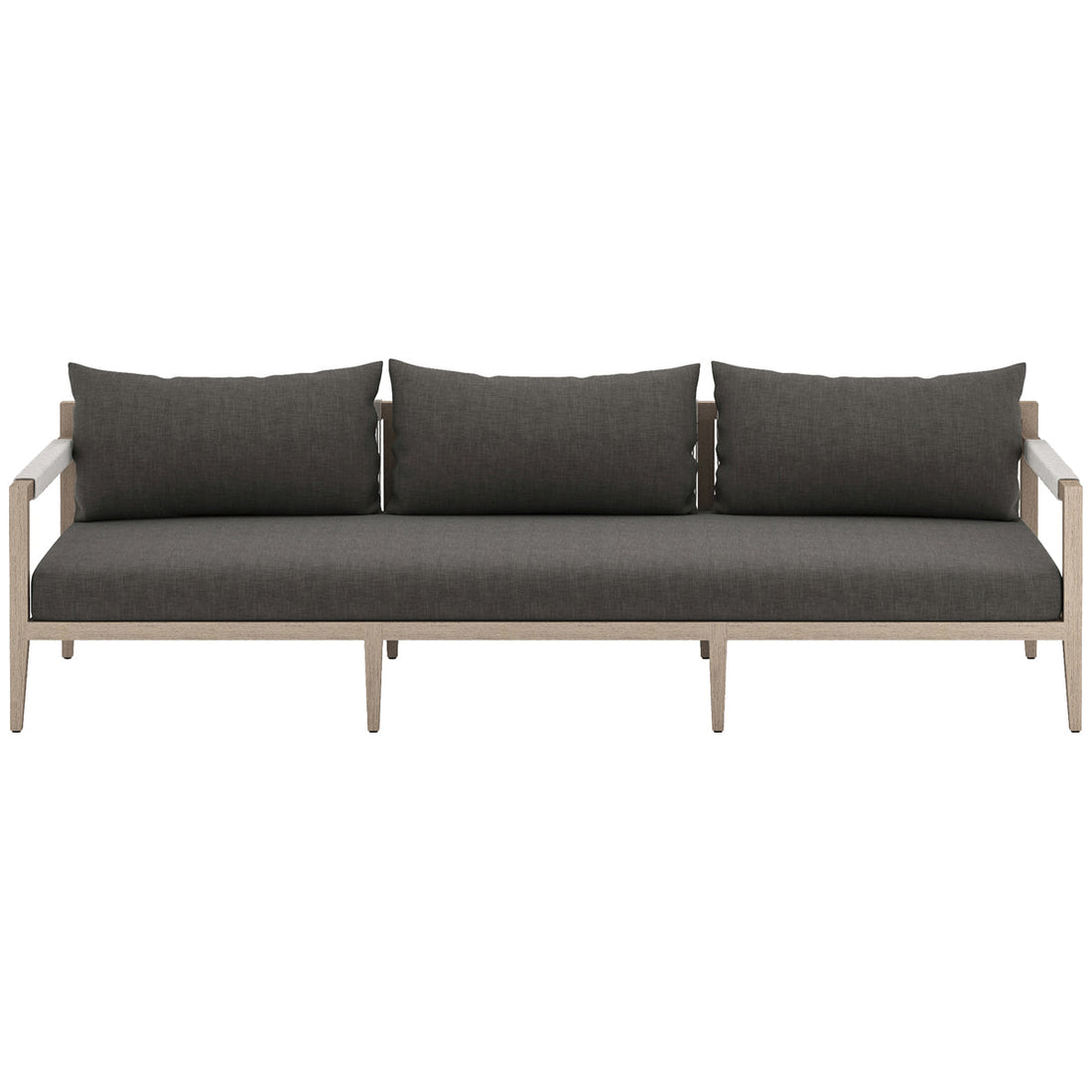 Four Hands Solano Sherwood Outdoor Sofa, Washed Brown