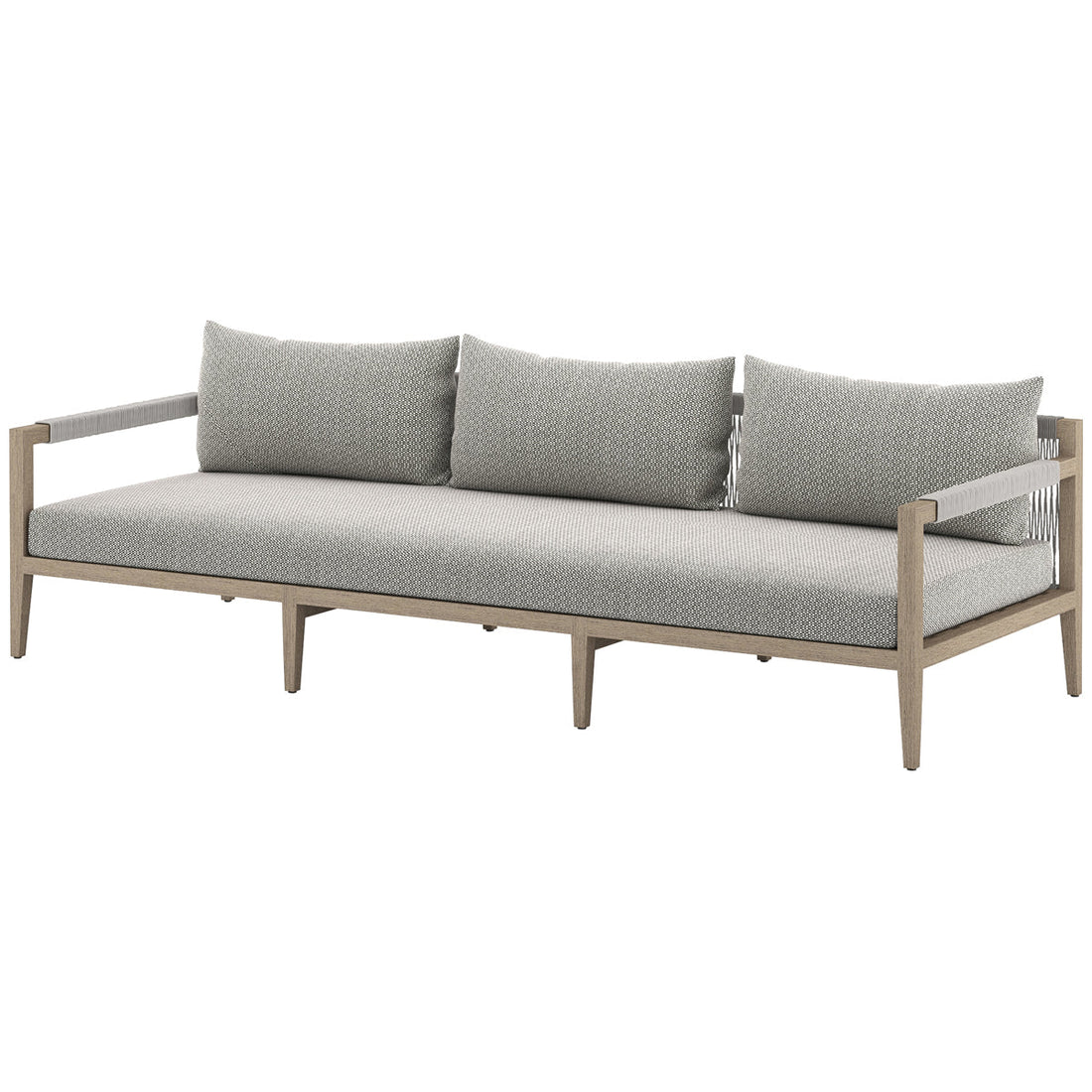 Four Hands Solano Sherwood Outdoor Sofa, Washed Brown