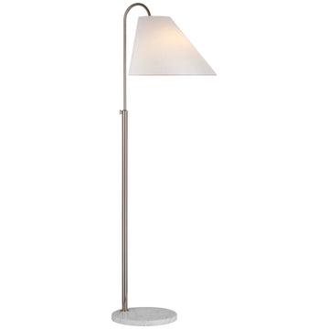 Visual Comfort Kinsley Medium Floor Lamp with Linen Shade