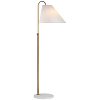 Visual Comfort Kinsley Medium Floor Lamp with Linen Shade