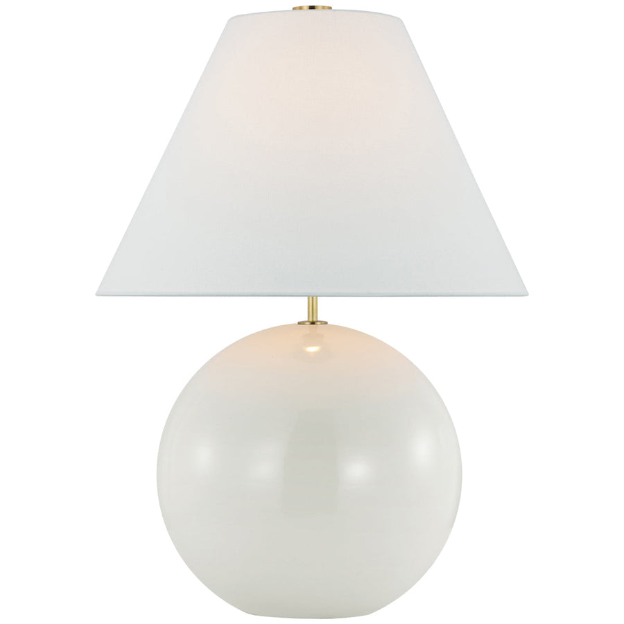 Visual Comfort Brielle Large Table Lamp with Linen Shade