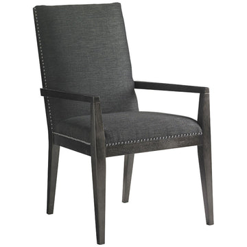 Lexington Carrera Carbon Gray Vantage Upholstered Arm Chair