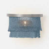Made Goods Patricia Sconce Tiered Woven Coco Bead sconce