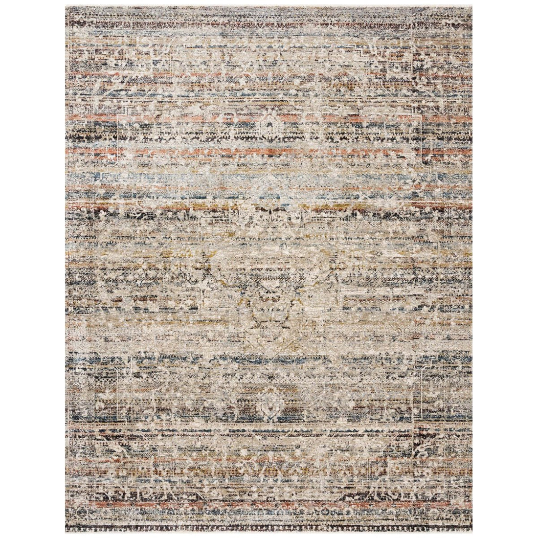 Loloi Theia THE-03 Taupe Multi Power Loomed Rug