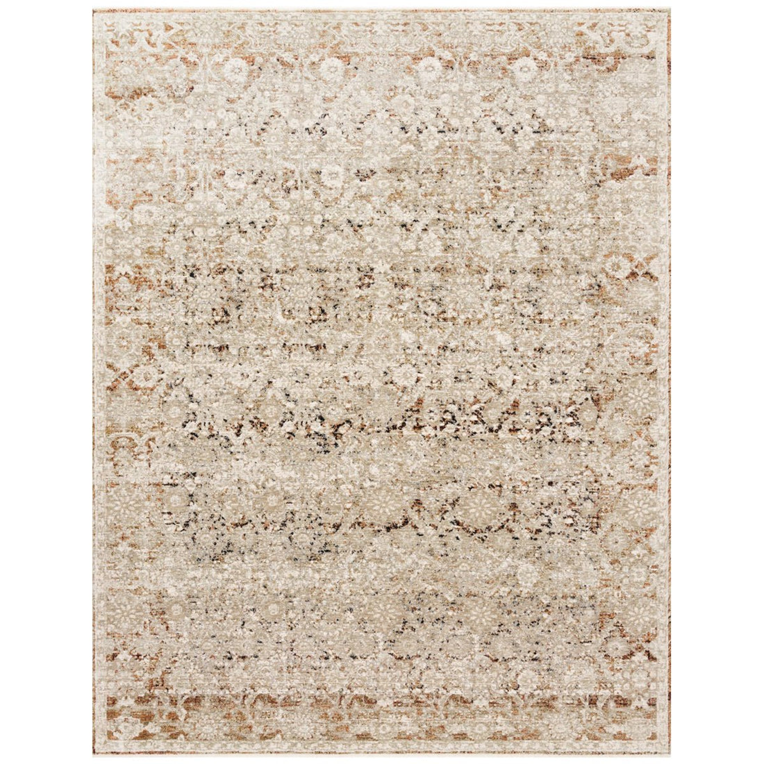 Loloi Theia THE-07 Natural Rust Power Loomed Rug