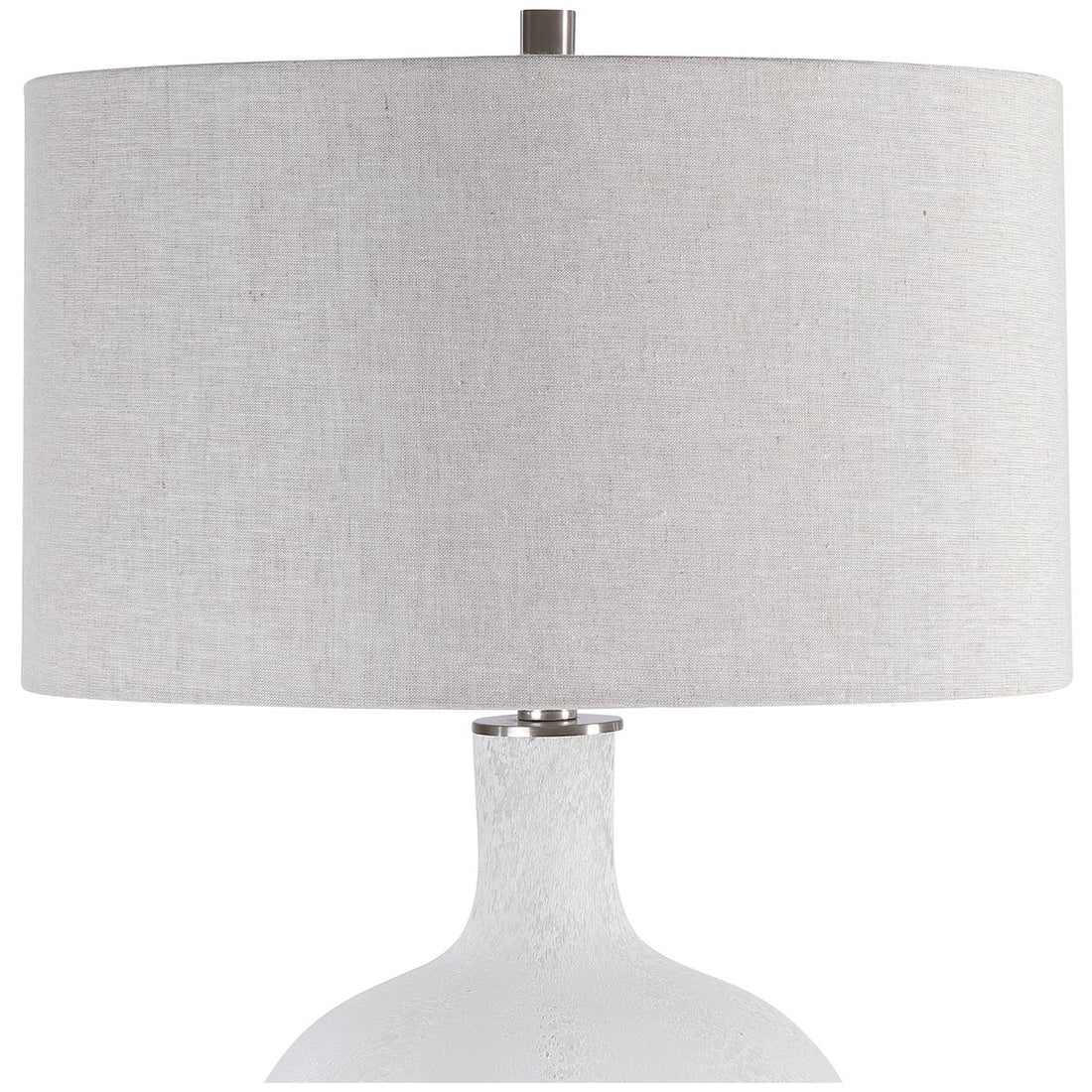 Uttermost Whiteout Mottled Glass Table Lamp