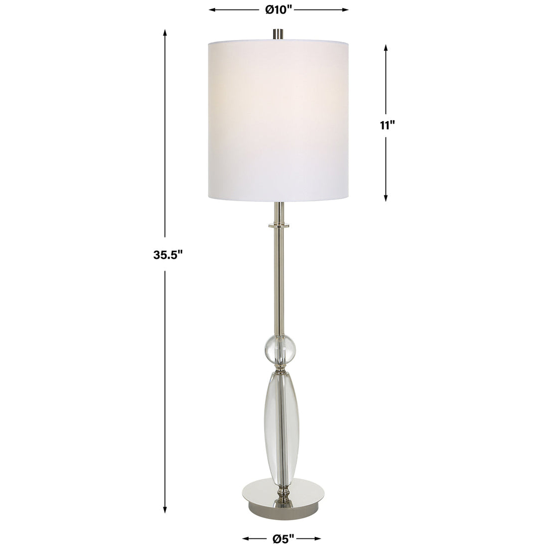 Uttermost Sceptre Crystal Buffet Lamp