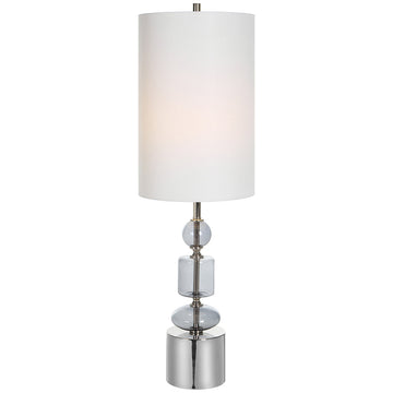 Uttermost Stratus Gray Glass Buffet Lamp