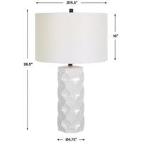 Uttermost Honeycomb White Table Lamp