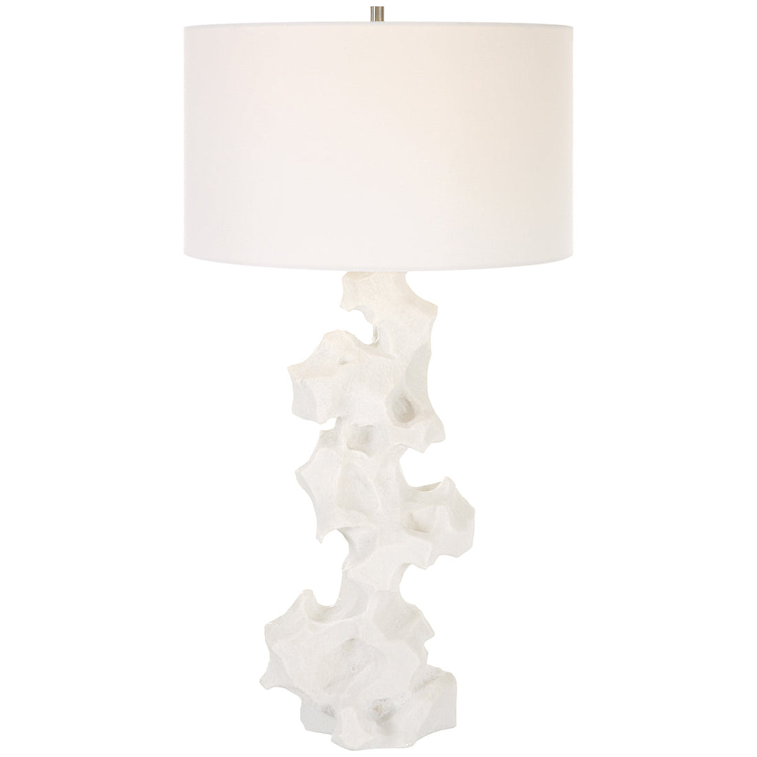 Uttermost Remnant White Marble Table Lamp