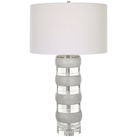 Uttermost Band Together Crystal and Wood Table Lamp