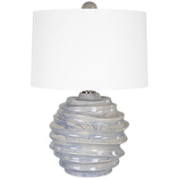 Uttermost Waves Blue and White Accent Lamp