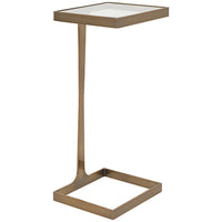 Worlds Away Glass Top Square Cigar Table