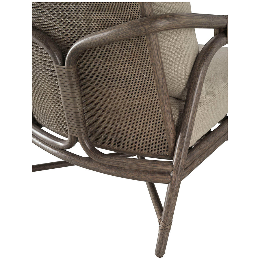 Baker Furniture Knot Rattan Lounge Chair MCA2201C