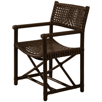 Baker Furniture Laced Rawhide Arm Chair MCLM45