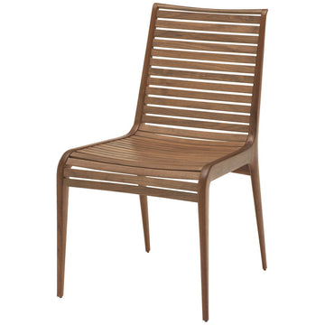 Baker Furniture Slatted Walnut Chair MCM411