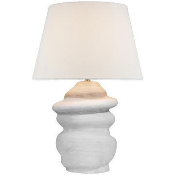 Visual Comfort Bingley Medium Organic Table Lamp with Linen Shade