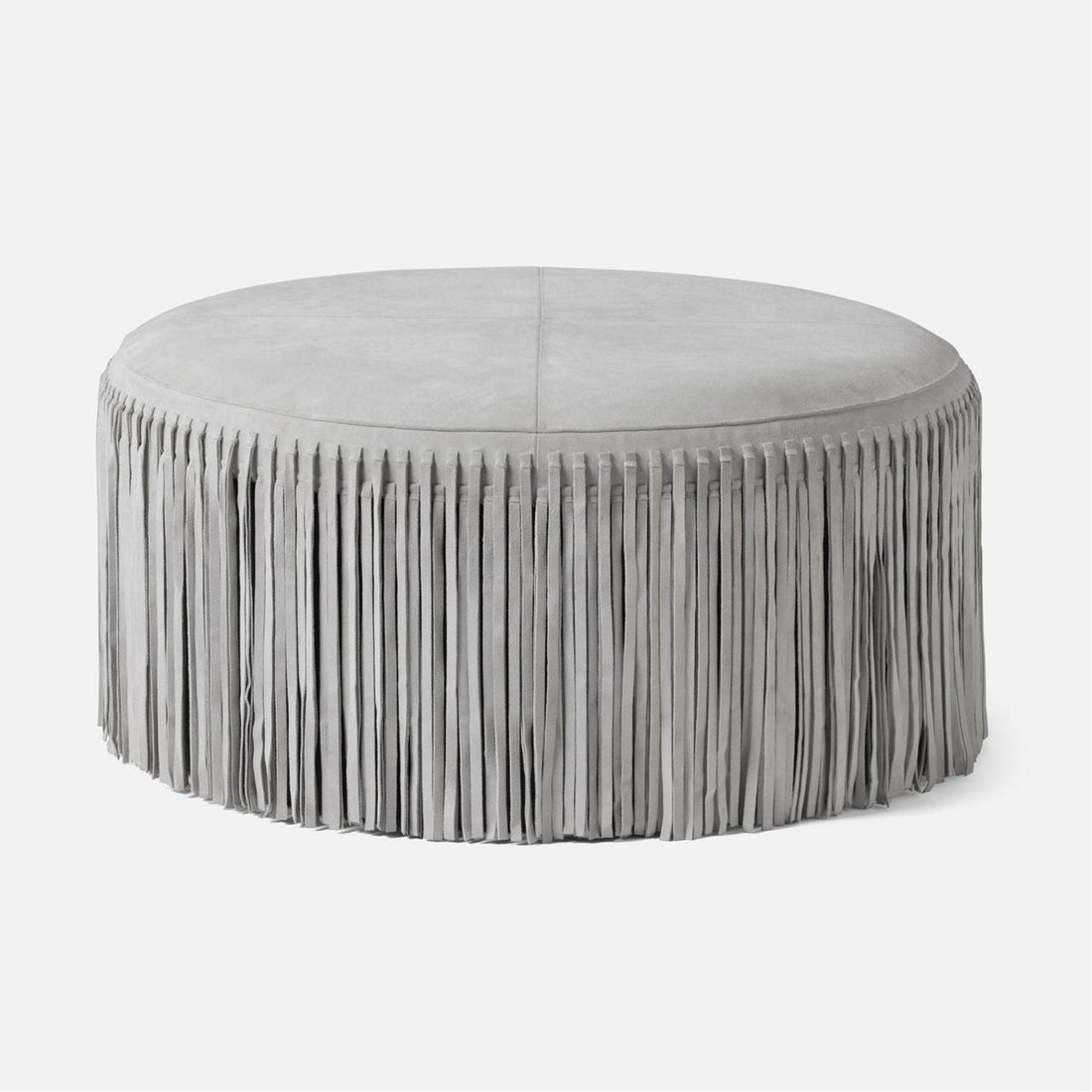 Made Goods Hallie Suede Fringe Coffee Table