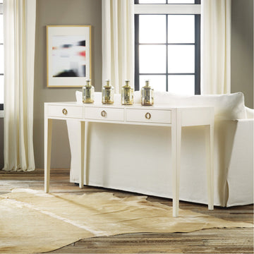 Modern History Painted 3-Drawer Console Table
