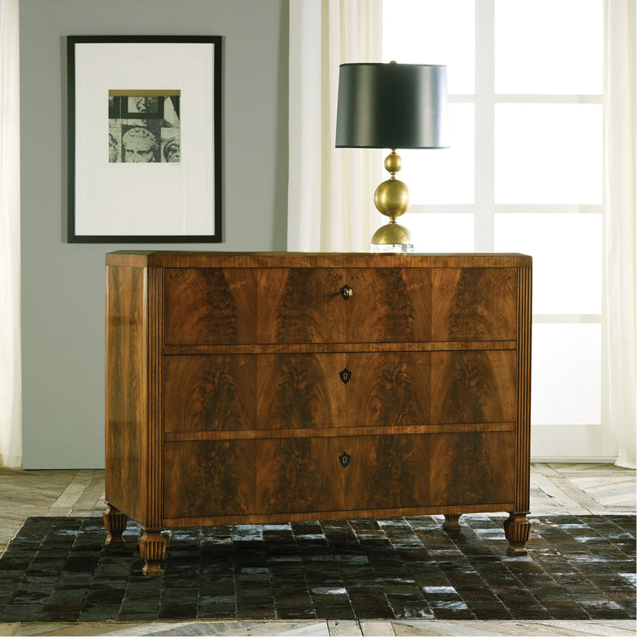 Modern History Italian Burl Commode