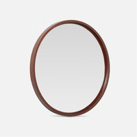 Made Goods Duncan Round Leather Mirror