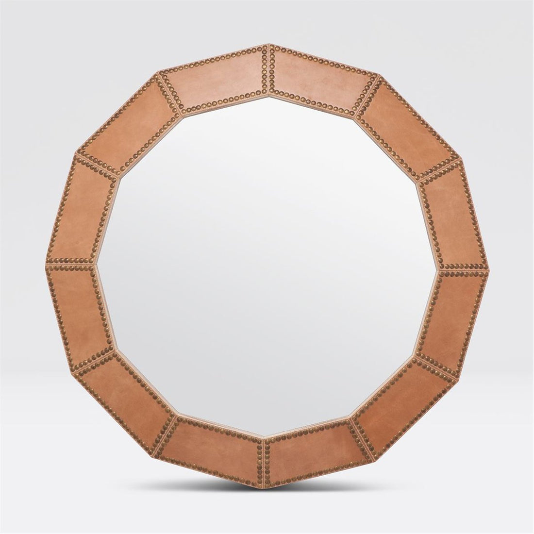 Made Goods Hume 12 Sided Leather Mirror
