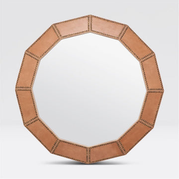 Made Goods Hume 12 Sided Leather Mirror