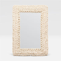 Made Goods Inga Natural Knotted Coco Beads Mirror