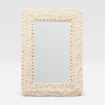 Made Goods Inga Natural Knotted Coco Beads Mirror