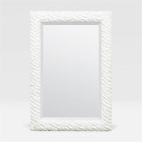 Made Goods Lucinda Twisted White Resin Mirror