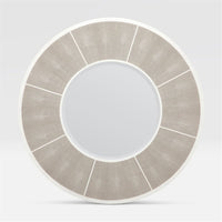 Made Goods Meredith Round Realistic Faux Shagreen Mirror