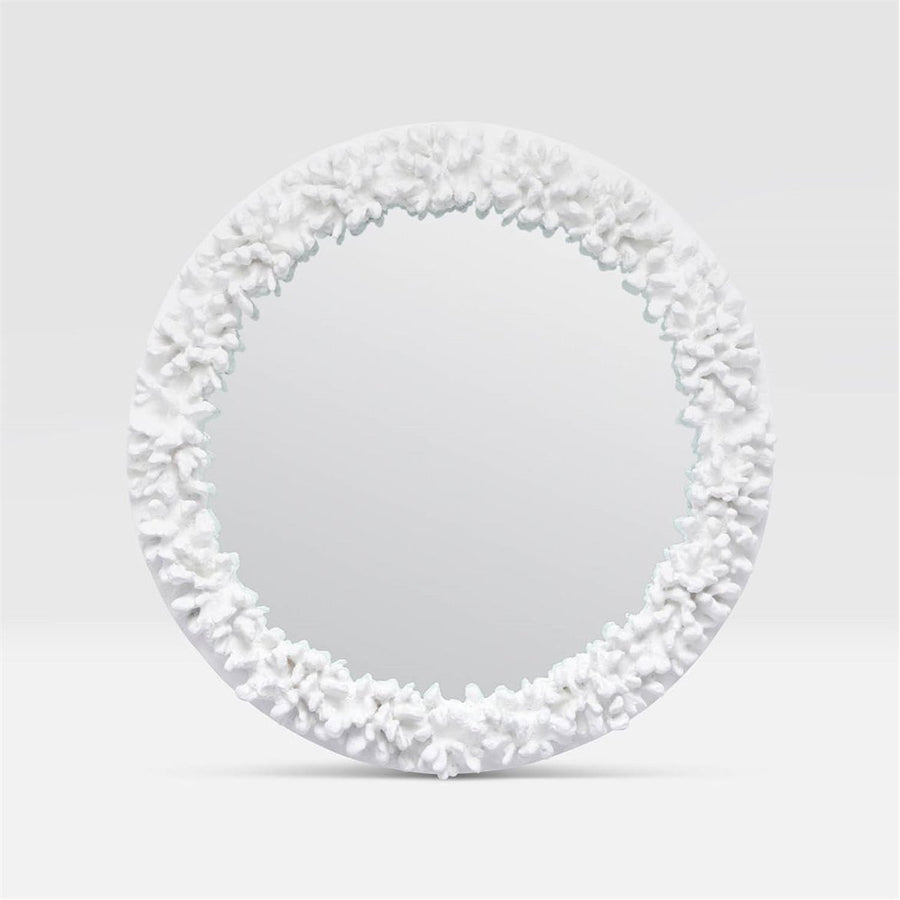 Made Goods Ophelia Round Faux Coral Mirror