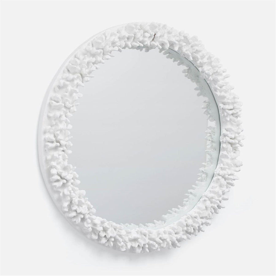 Made Goods Ophelia Round Faux Coral Mirror