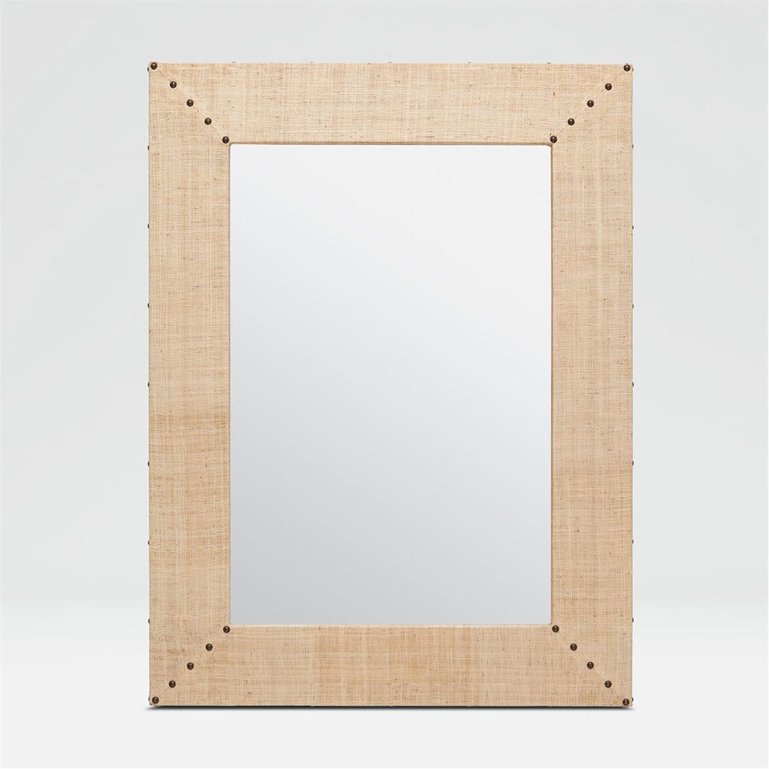 Made Goods Sachin Raw Raffia Mirror with Grommets