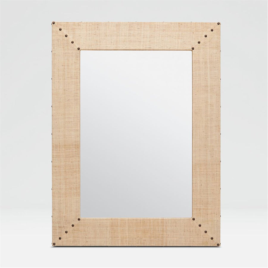 Made Goods Sachin Raw Raffia Mirror with Grommets