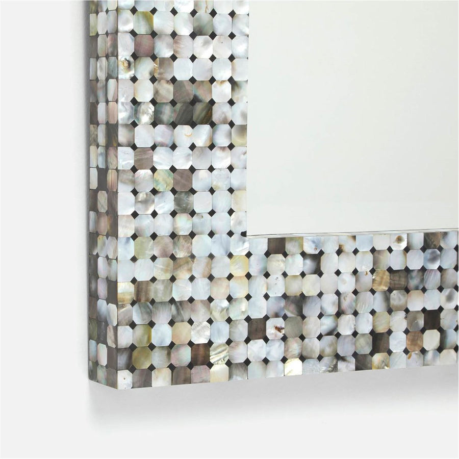Made Goods Zale Octagonal Shell Tile Pattern Mirror