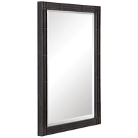 Uttermost Gower Aged Black Vanity Mirror