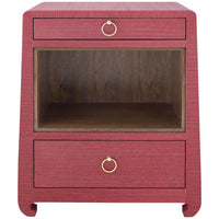 Villa & House Ming 2-Drawer Side Table, Red