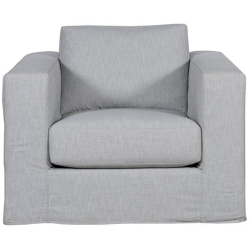 Vanguard Furniture Leone Slipcovered Muslin Swivel Chair