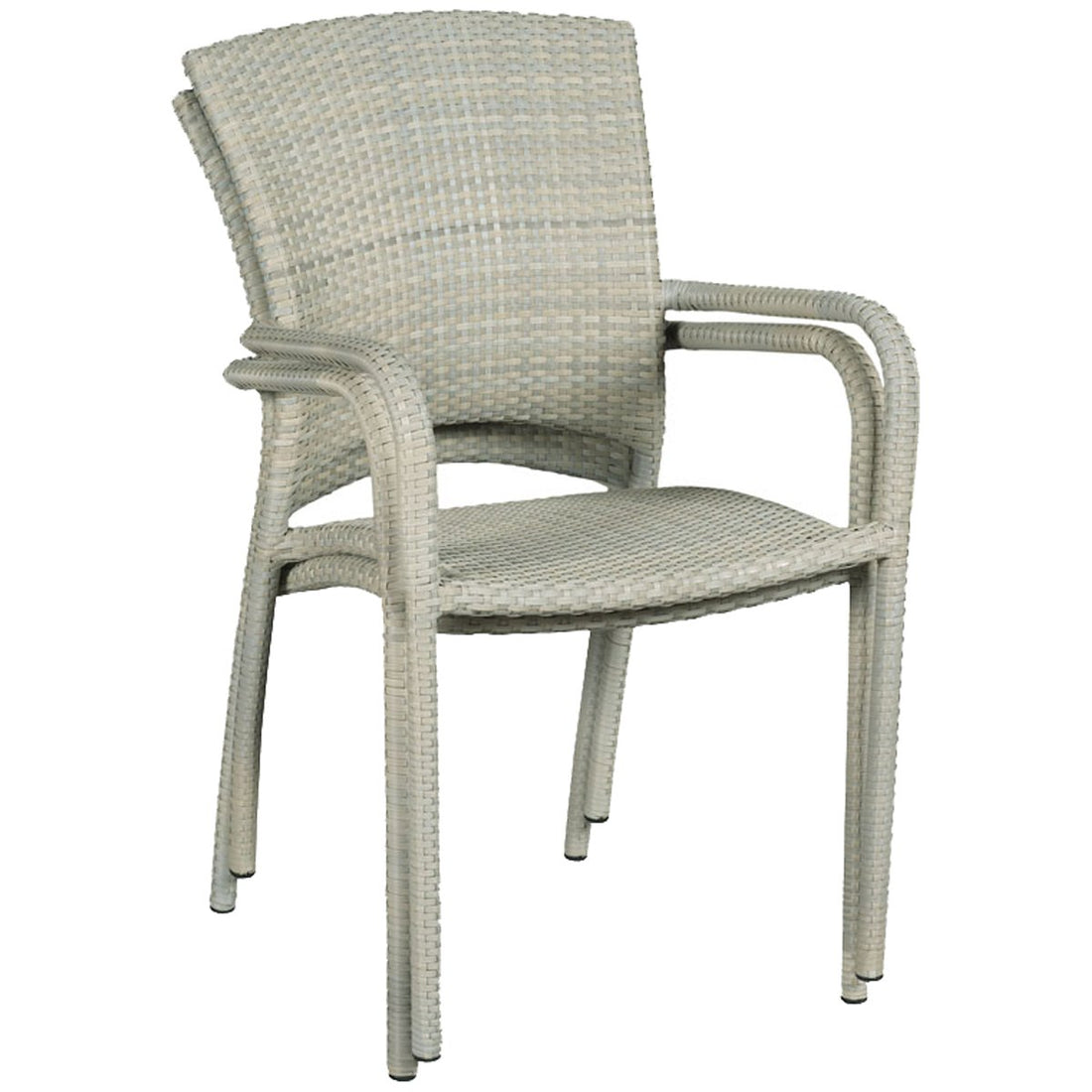 Woodbridge Furniture Cafe Outdoor Stacking Chair, Set of 4