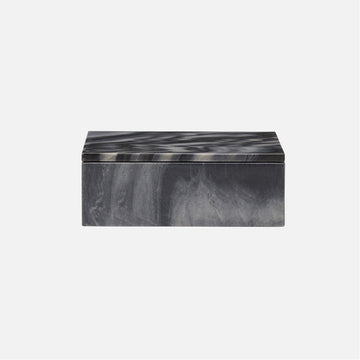 Made Goods Lago Carved Marble Outdoor Box, Set of 2